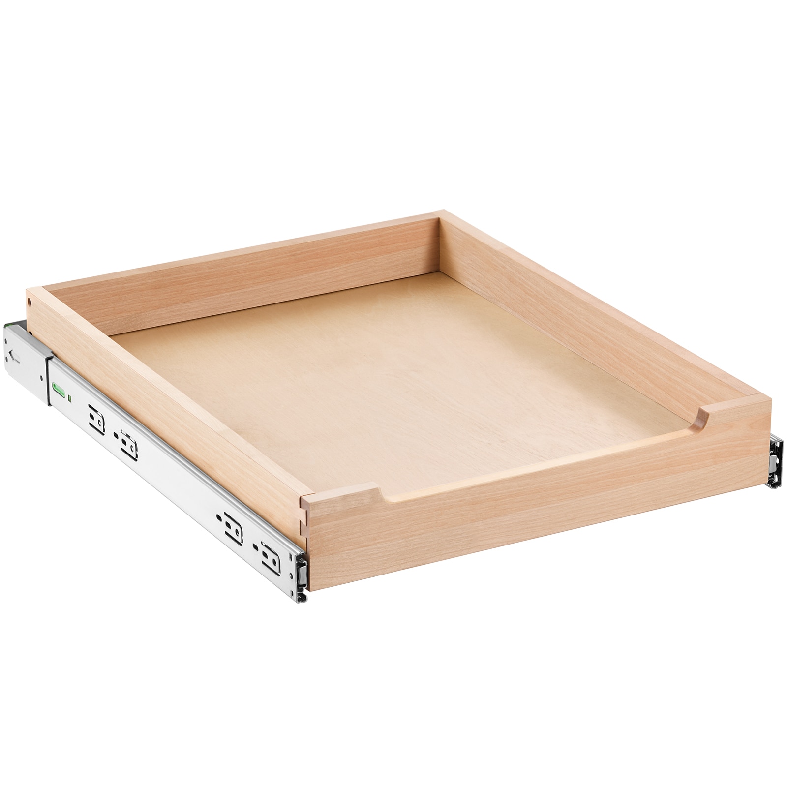 Pull Out Cabinet Organizer Soft Close Slide Out Shelf Wood Drawer 17"W X 21"D_voghion.com